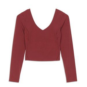 lululemon Align™ Long Sleeve Shirt - Mulled Wine - Size 6